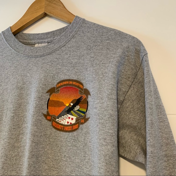 Motorcycle Poker Run Long Sleeve Tee Shirt - Picture 4 of 13